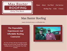 Tablet Screenshot of maxbaxter.com